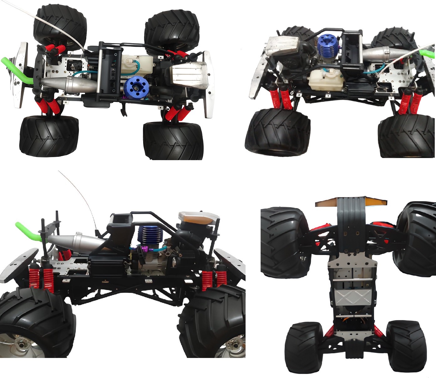 AUTOMODELO KYOSHO GIGA CRUSHER 1/8 NITRO 4X4 COM RÉ SEMINOVO